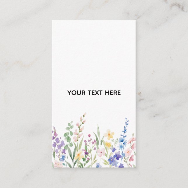 Skapa Din Egen Blommig  Tilläggskort (Framsida)