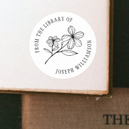 Skapa din egen Blommigt av matavfall från Bibliote Runt Klistermärke