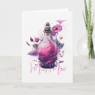 Skapa din egen Blommigt Flaska Kort