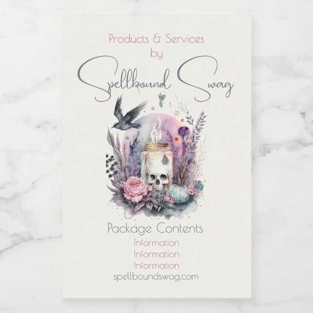 Skapa din egen Blommigt för Göteborg höst Mat Etikett (Singel etikett)