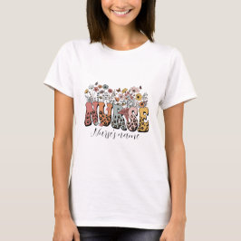 Skapa din egen Blommigt sjuksköterska T Shirt