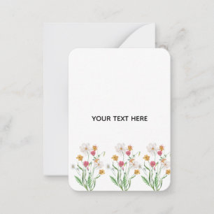 Skapa din egen blomster anteckningskort