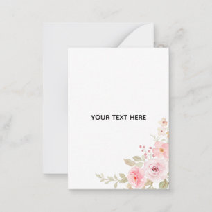 Skapa din egen blomster anteckningskort