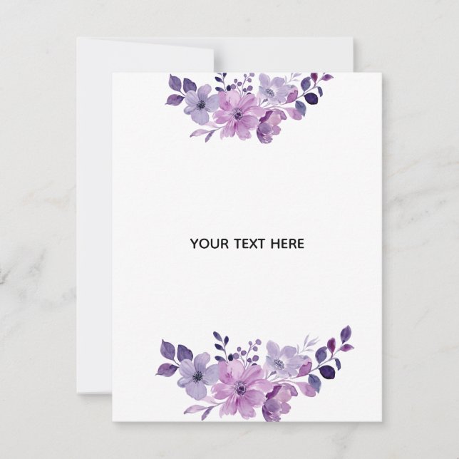 Skapa Din Egen Blomster Anteckningskort (Framsida)