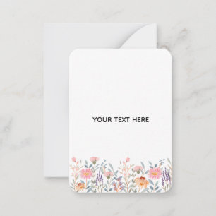 Skapa din egen blomster anteckningskort