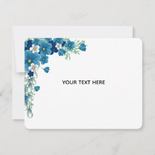 Skapa Din Egen Blomster Anteckningskort