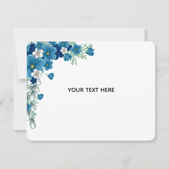 Skapa Din Egen Blomster Anteckningskort (Framsida)