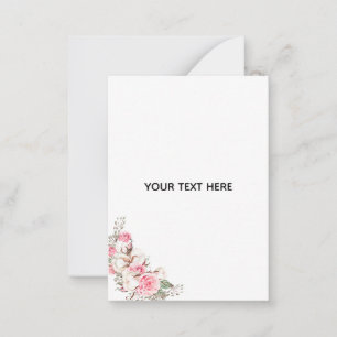 Skapa din egen blomster  anteckningskort