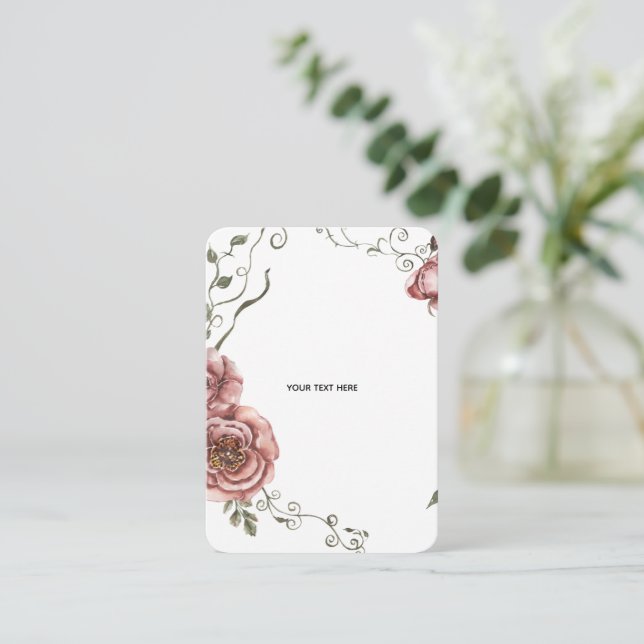 Skapa din egen blomster  anteckningskort (Stående Fram)