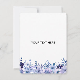 Skapa din egen blomster anteckningskort