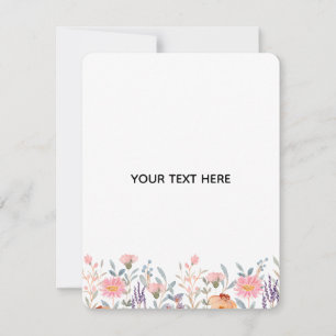 Skapa din egen blomster anteckningskort