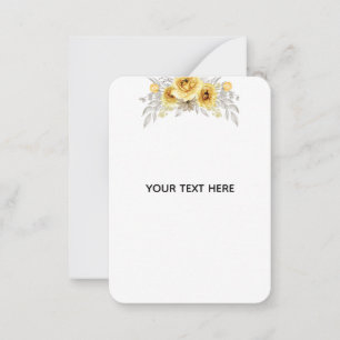 Skapa din egen blomster anteckningskort