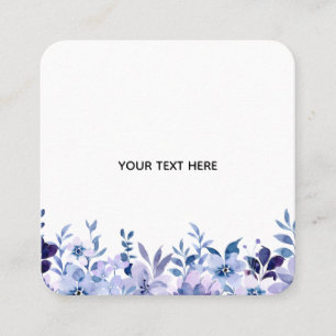 Skapa din egen blomster  fyrkantigt visitkort
