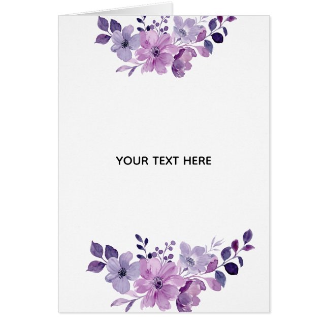 Skapa Din Egen Blomster Hälsningskort (Framsidan)