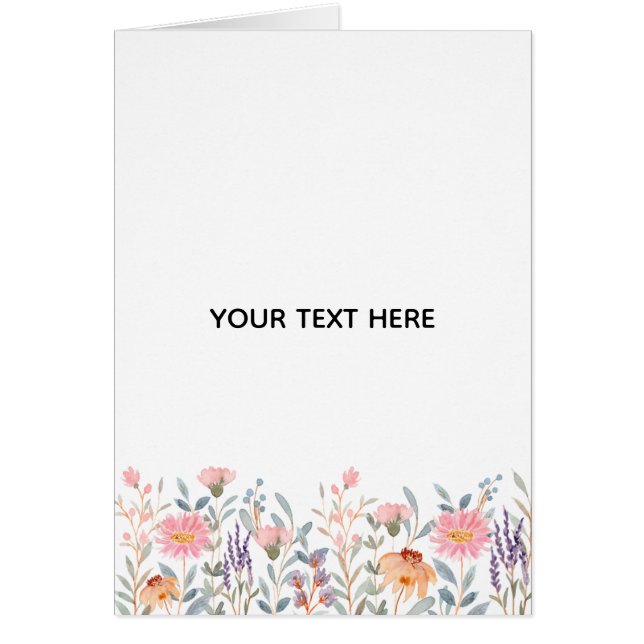 Skapa din egen blomster hälsningskort (Framsidan)