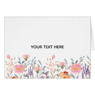 Skapa din egen blomster hälsningskort