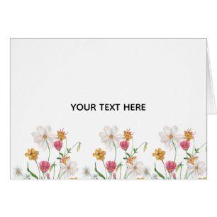 Skapa din egen blomster hälsningskort