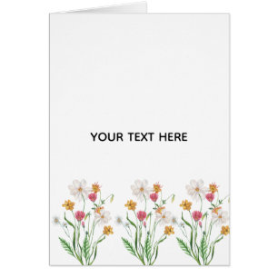 Skapa din egen blomster hälsningskort