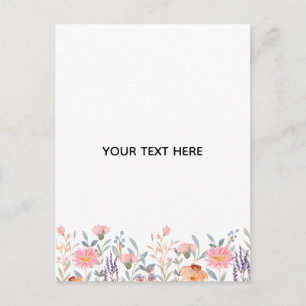 Skapa din egen blomster helg vykort