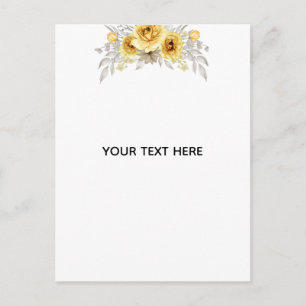 Skapa din egen blomster helg vykort