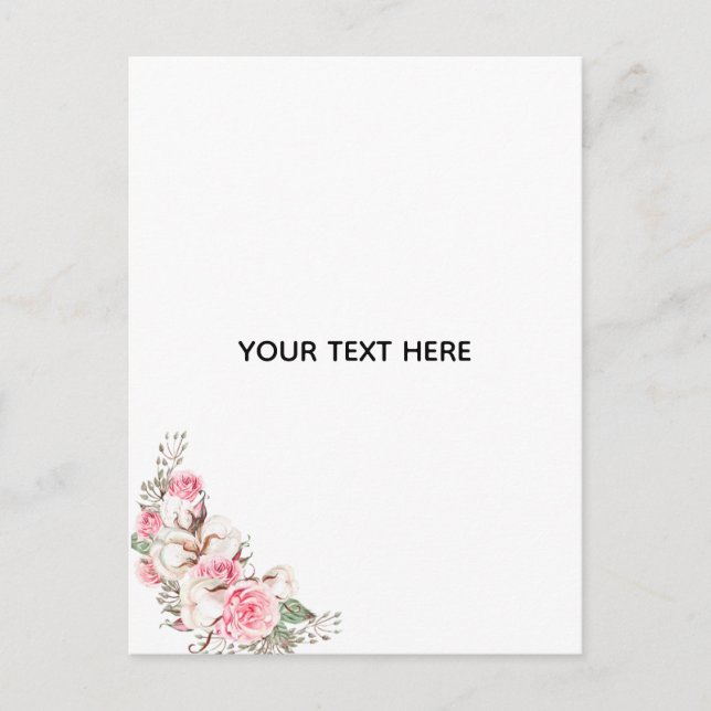 Skapa din egen blomster helg vykort (Framsida)
