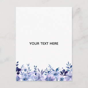 Skapa din egen blomster helg vykort