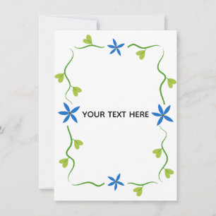 Skapa din egen blomster inbjudningar