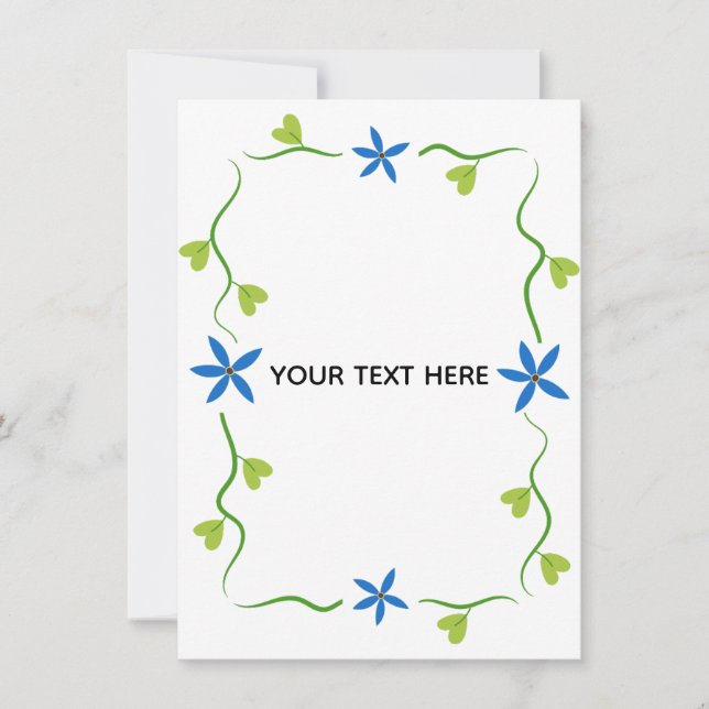 Skapa din egen blomster inbjudningar (Framsida)