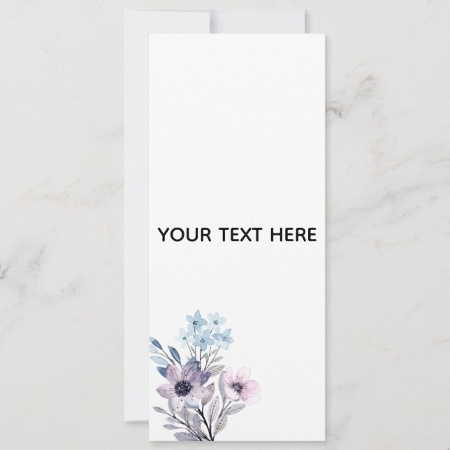 Skapa din egen blomster  inbjudningar (Framsida)