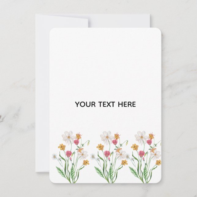 Skapa din egen blomster  inbjudningar (Framsida)