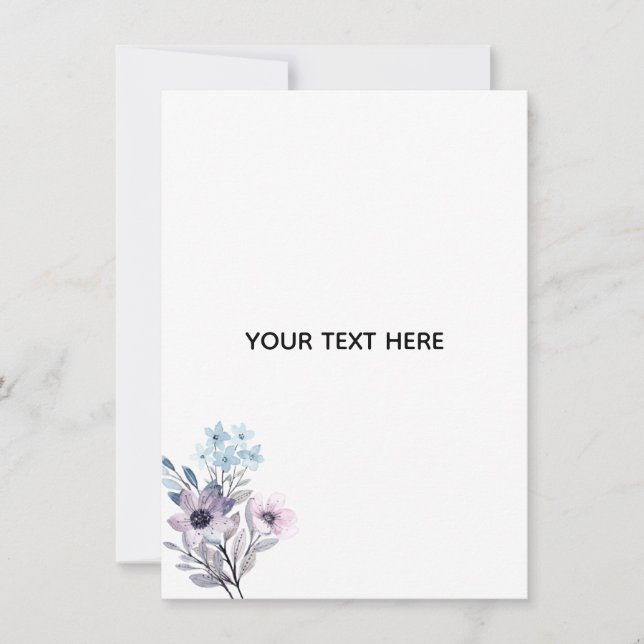 Skapa din egen blomster inbjudningar (Framsida)
