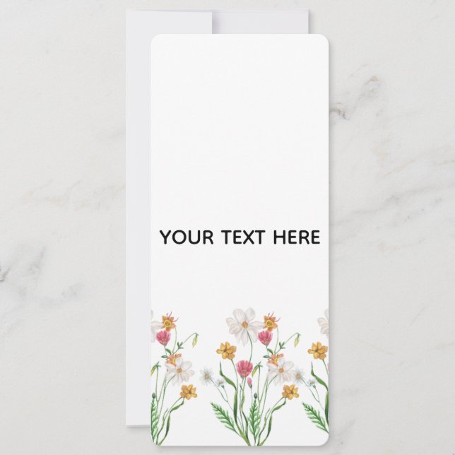Skapa din egen blomster  inbjudningar (Framsida)