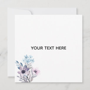 Skapa din egen blomster inbjudningar