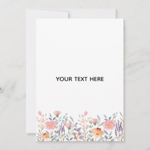 Skapa din egen blomster  inbjudningar