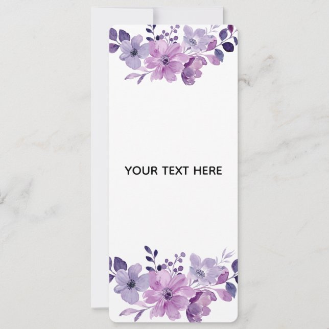 Skapa Din Egen Blomster Inbjudningar (Framsida)