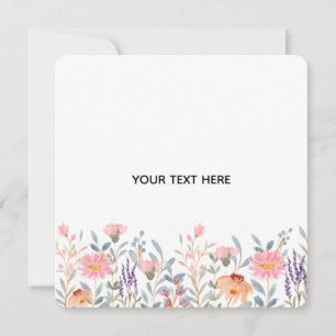 Skapa din egen blomster  inbjudningar