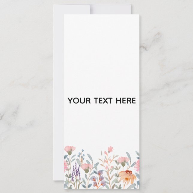 Skapa din egen blomster  inbjudningar (Framsida)