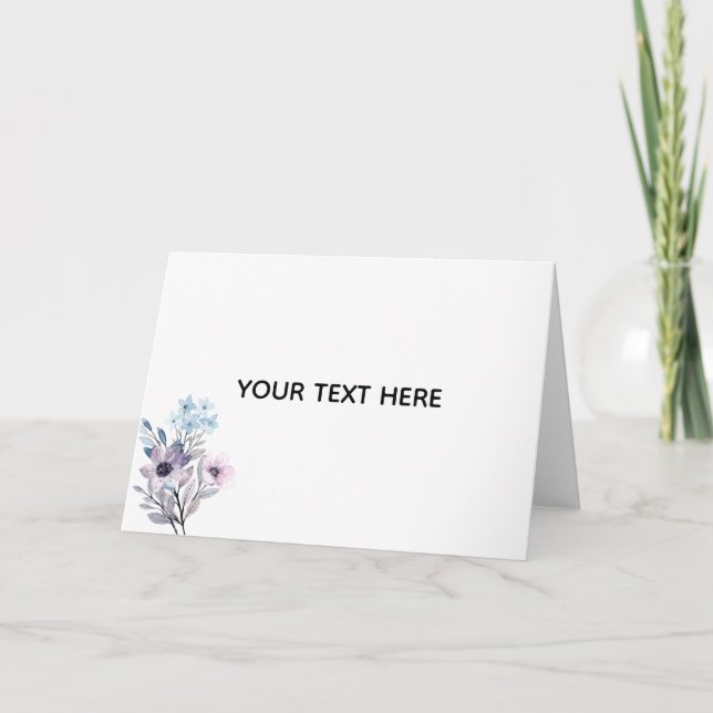Skapa din egen blomster  kort (Framsida)