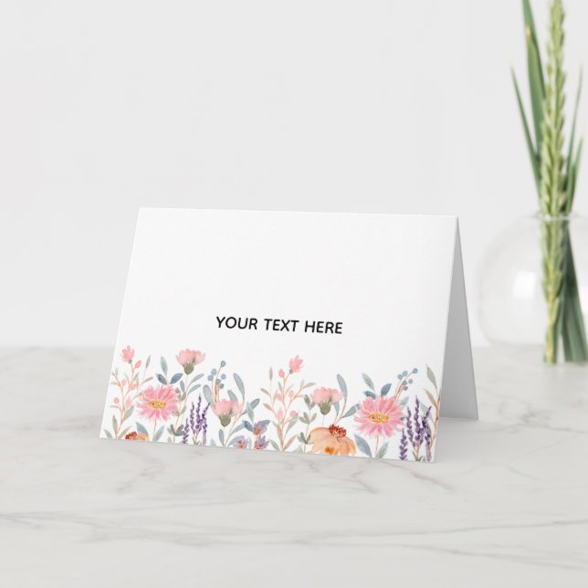 Skapa din egen blomster  kort (Framsida)