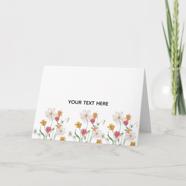 Skapa din egen blomster  kort (Framsida)