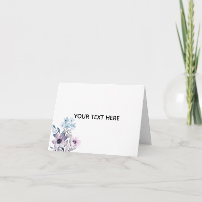 Skapa din egen blomster kort (Framsida)