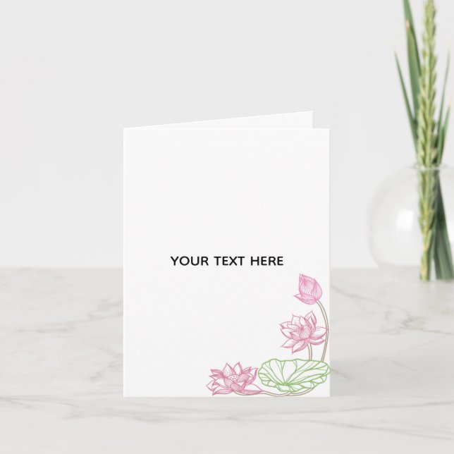 Skapa din egen blomster  kort (Framsida)