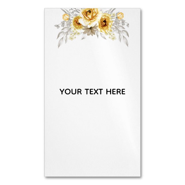 Skapa din egen blomster  magnetiska visitkort (Framsida vertikal)