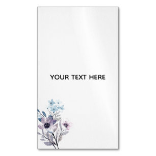 Skapa din egen blomster magnetiska visitkort