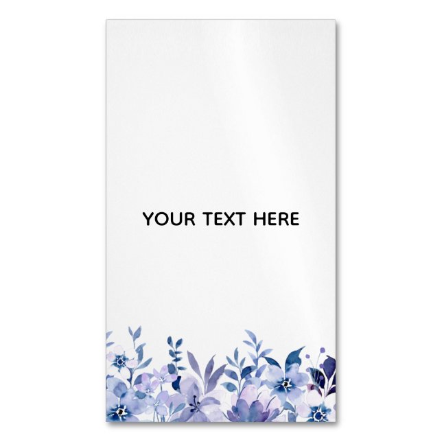 Skapa din egen blomster  magnetiska visitkort (Framsida vertikal)