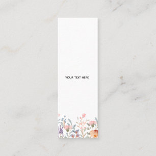 Skapa din egen blomster mini visitkort