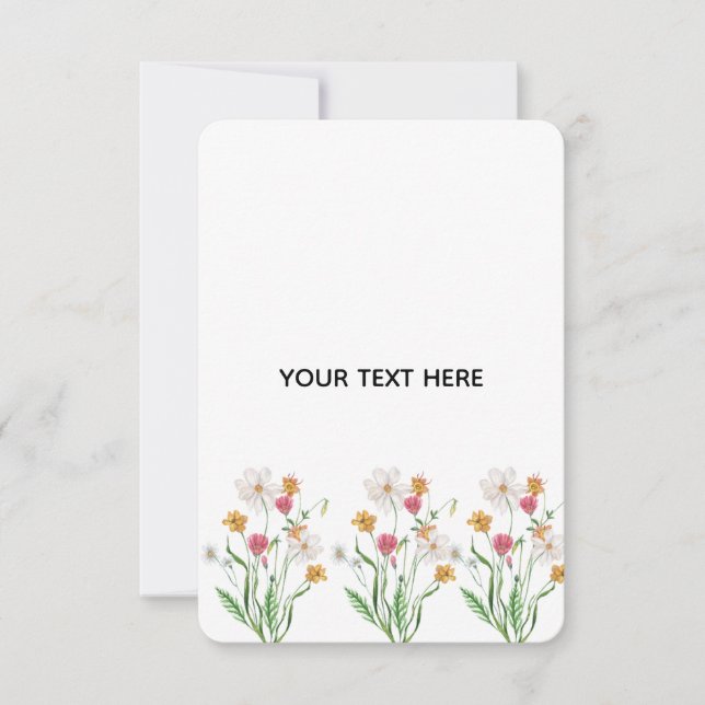Skapa din egen blomster  OSA kort (Framsida)