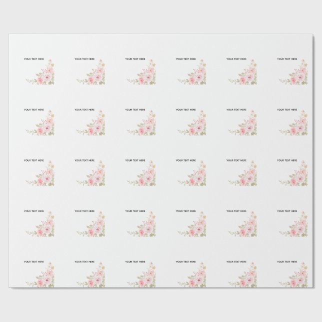 Skapa din egen blomster  presentpapper (Platt)
