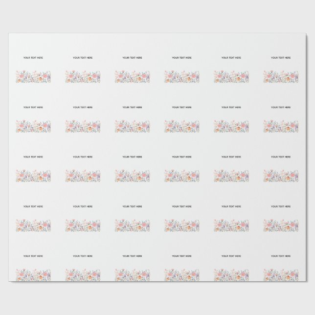 Skapa din egen blomster presentpapper (Platt)