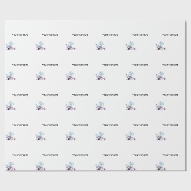 Skapa din egen blomster presentpapper (Platt)